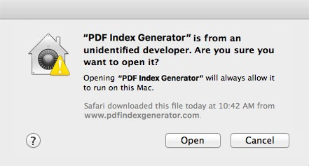 Mac - Confirm open app from unidentified developer