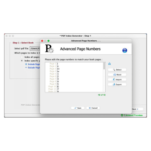 Define the real page numbers of the book