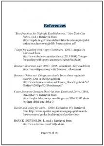 References Page