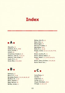 Simple book index template  
